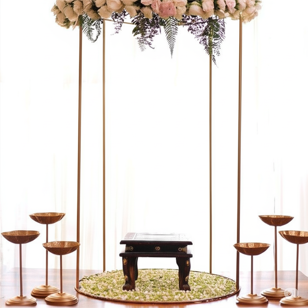 Round shape backdrop stand