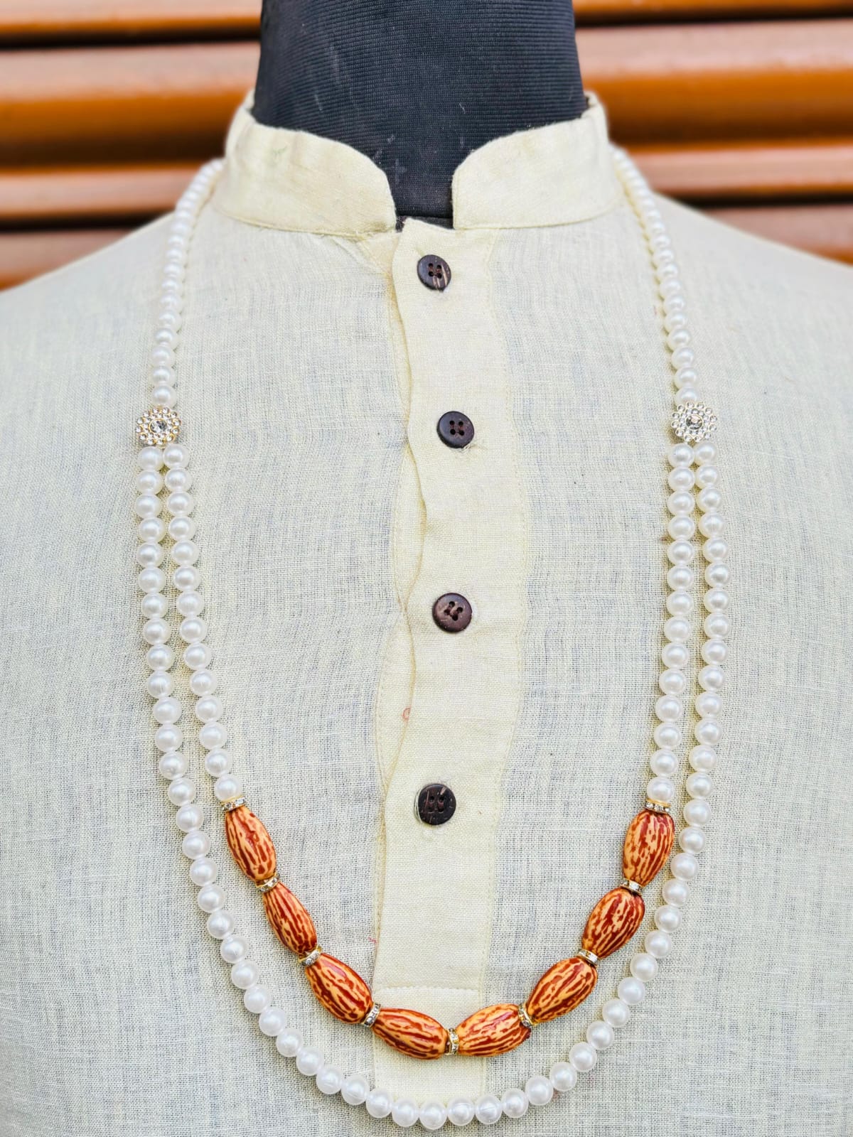 Elegant Double Line Badaam Swagat Mala for Welcoming Guests at Indian Weddings | Perfect Wedding Gifts for Baraat