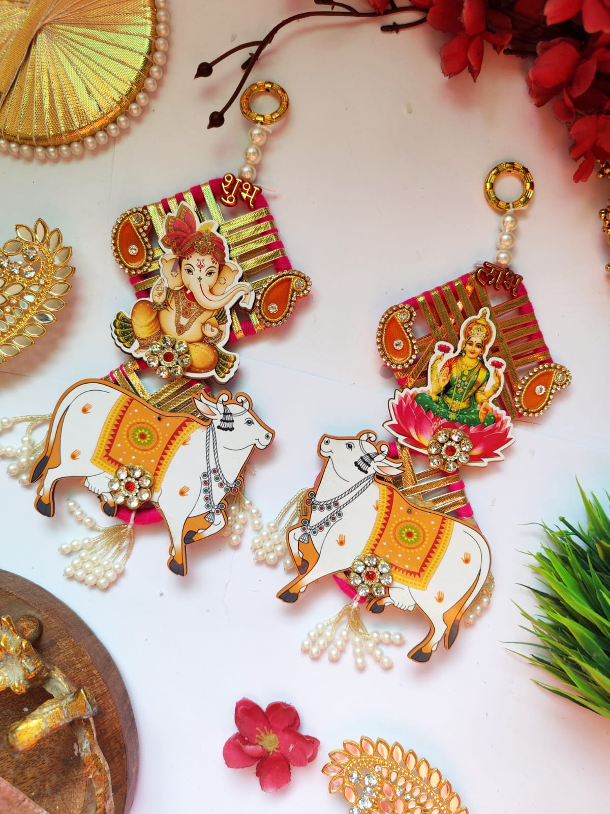 Cow hanging with traditional value