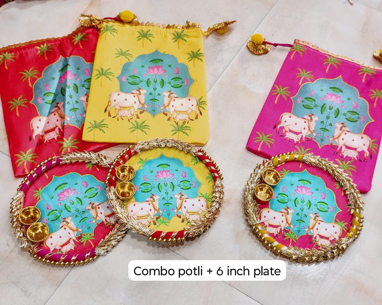 Potli with tilak plate