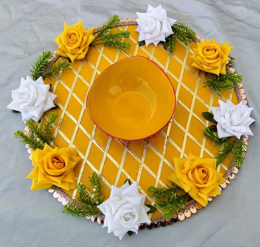 Haldi popular ceremony platter