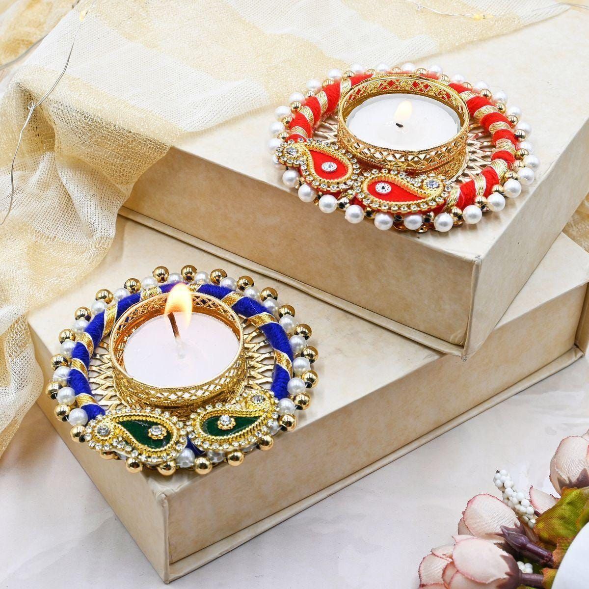 Colourful tealight