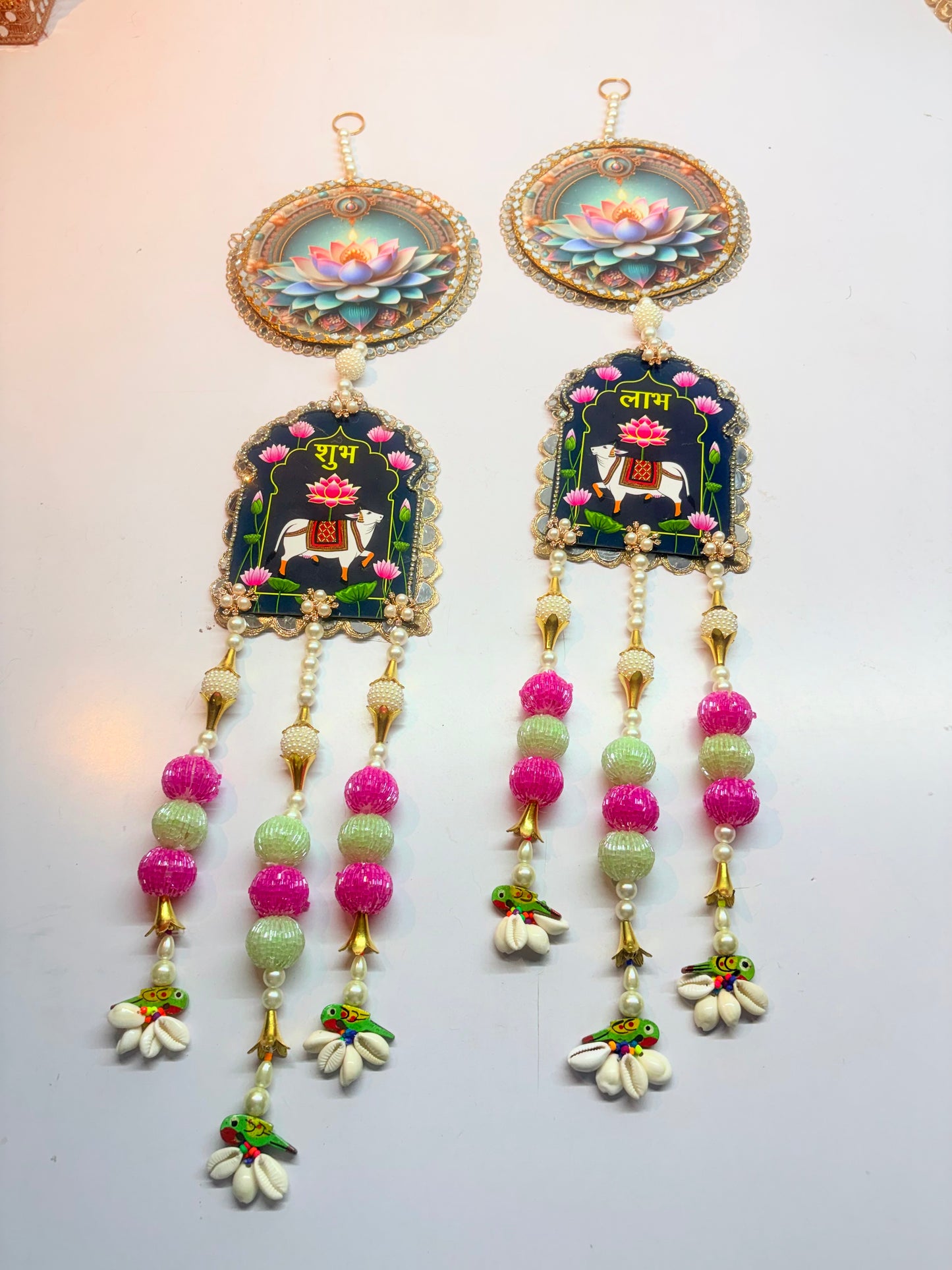 The Shubh Labh Sacred Hanging Set(1pair)
