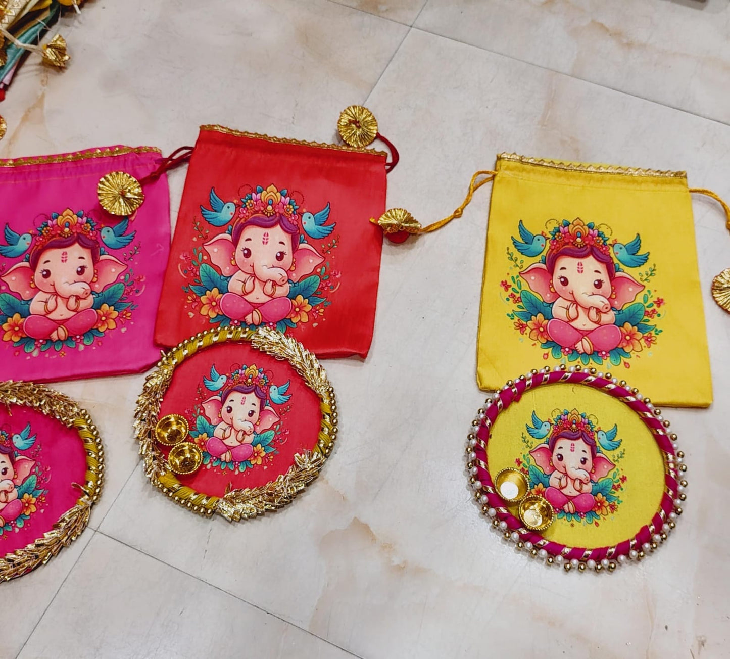 Potli with tilak plate