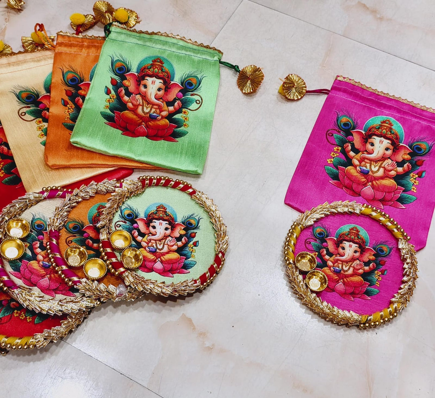Potli with tilak plate
