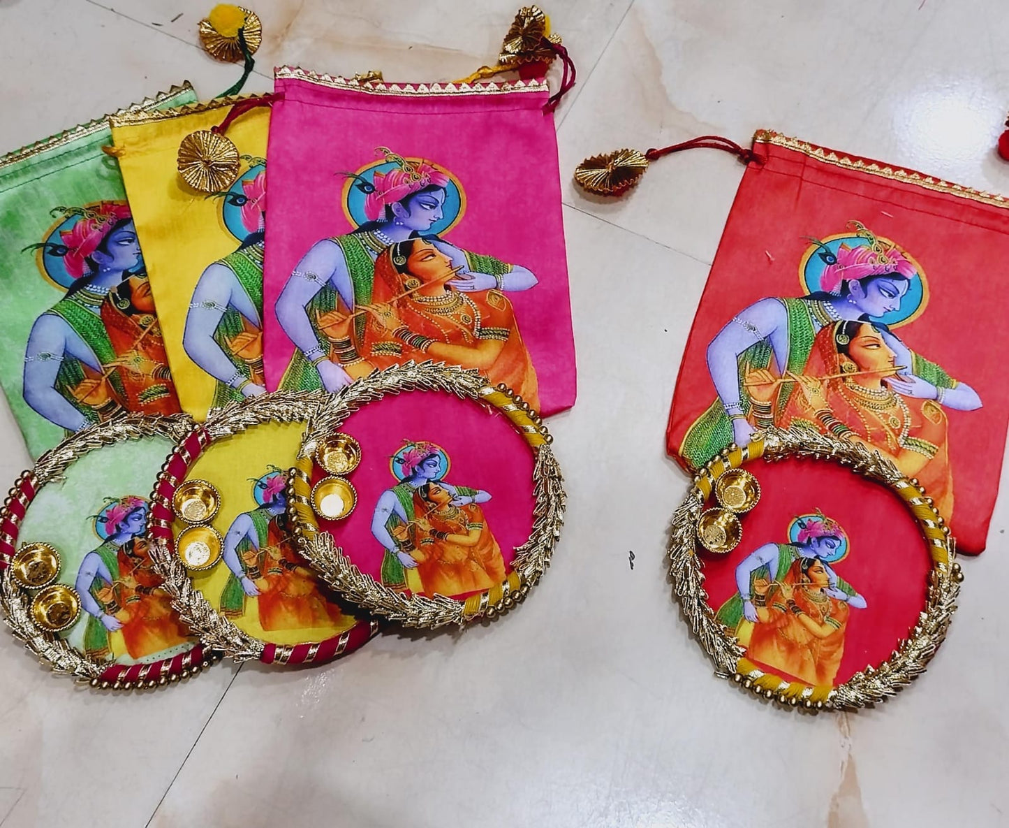 Potli with tilak plate