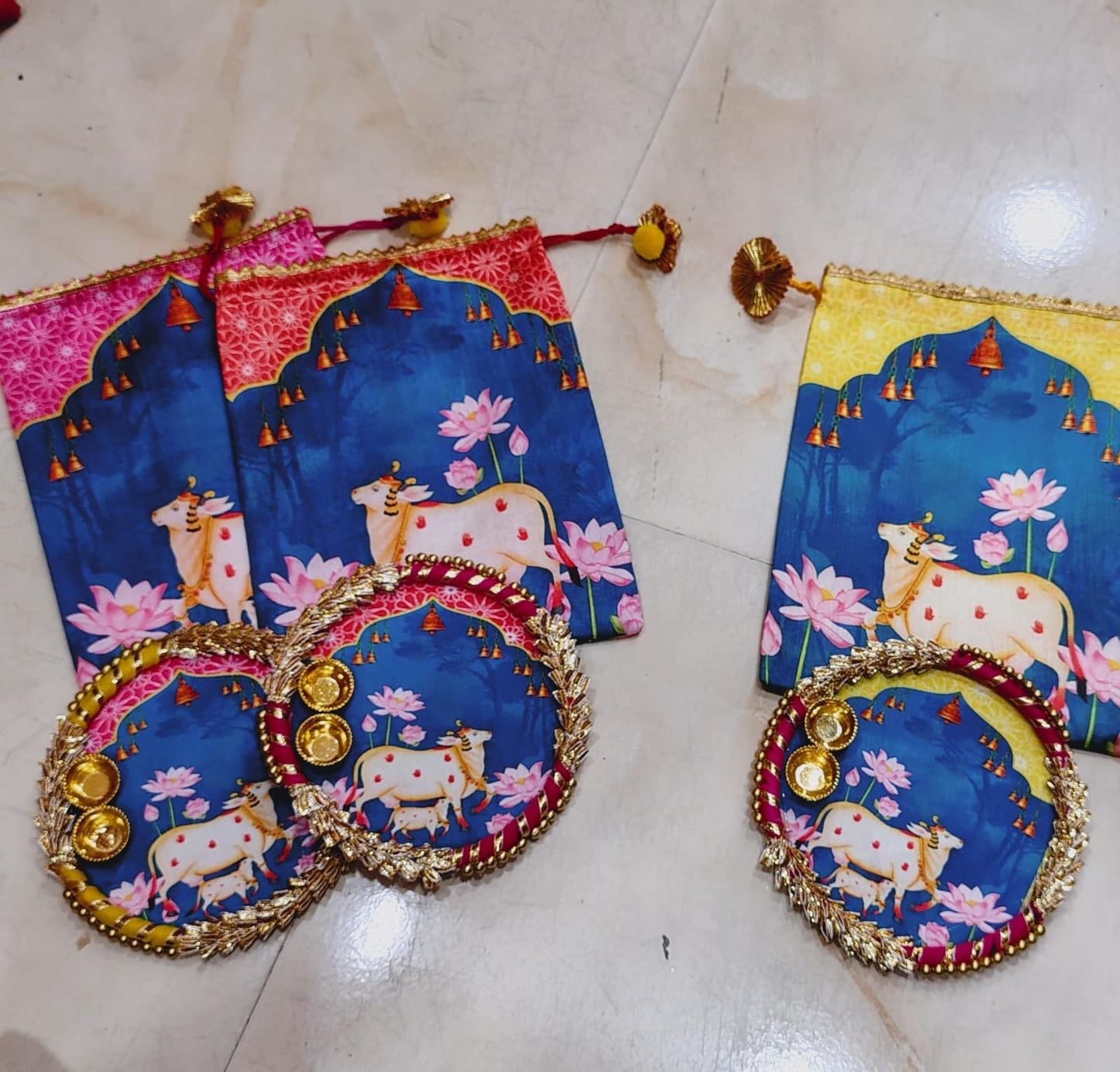 Potli with tilak plate