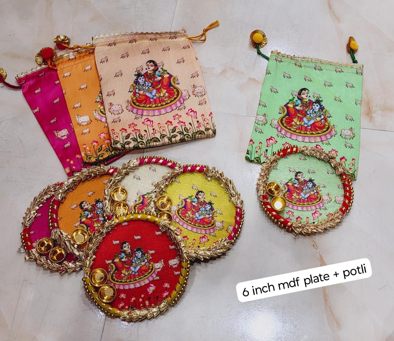 Potli with tilak plate