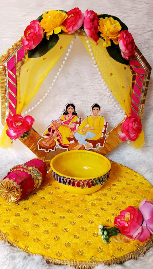 Stunning haldi platter