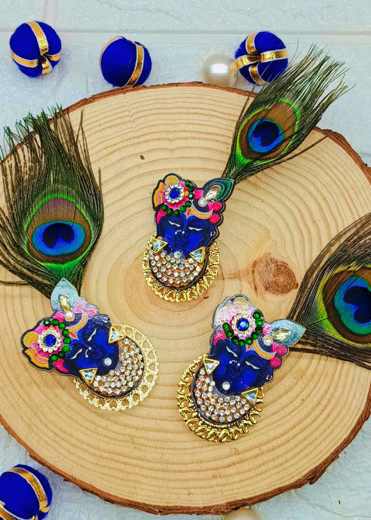 Handcrafted Shreenath Ji Brooch for Pooja and Baraat Welcome | Wedding and Mehendi Haldi Favors | श्रीनाथ जी ब्रोच