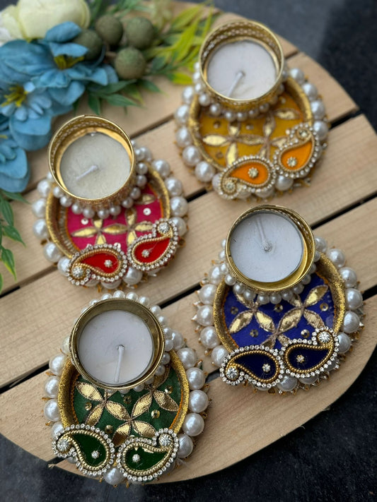 New launch Pearl Gota patti tealight