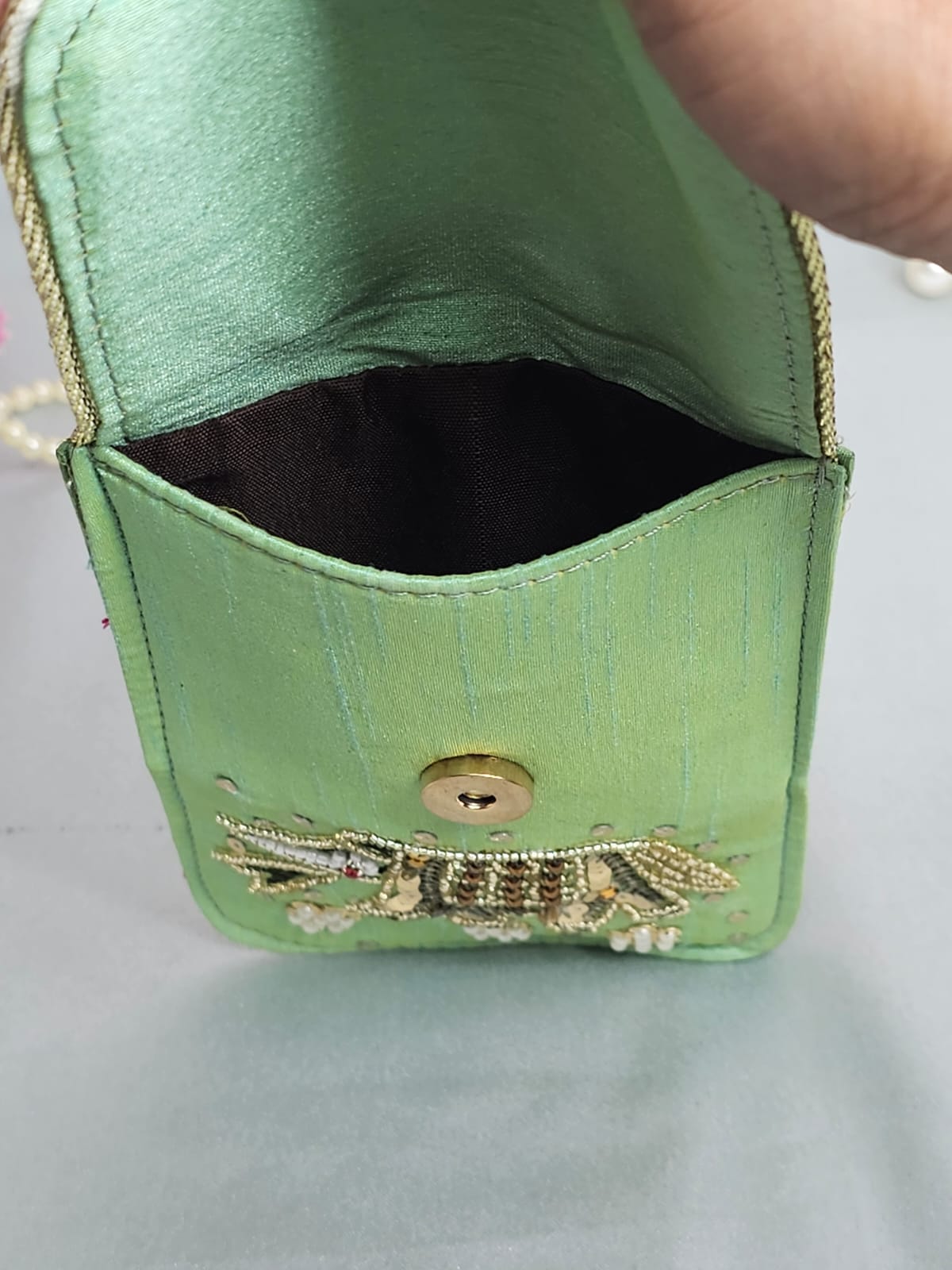 Heavy embroidery mobile sling cover