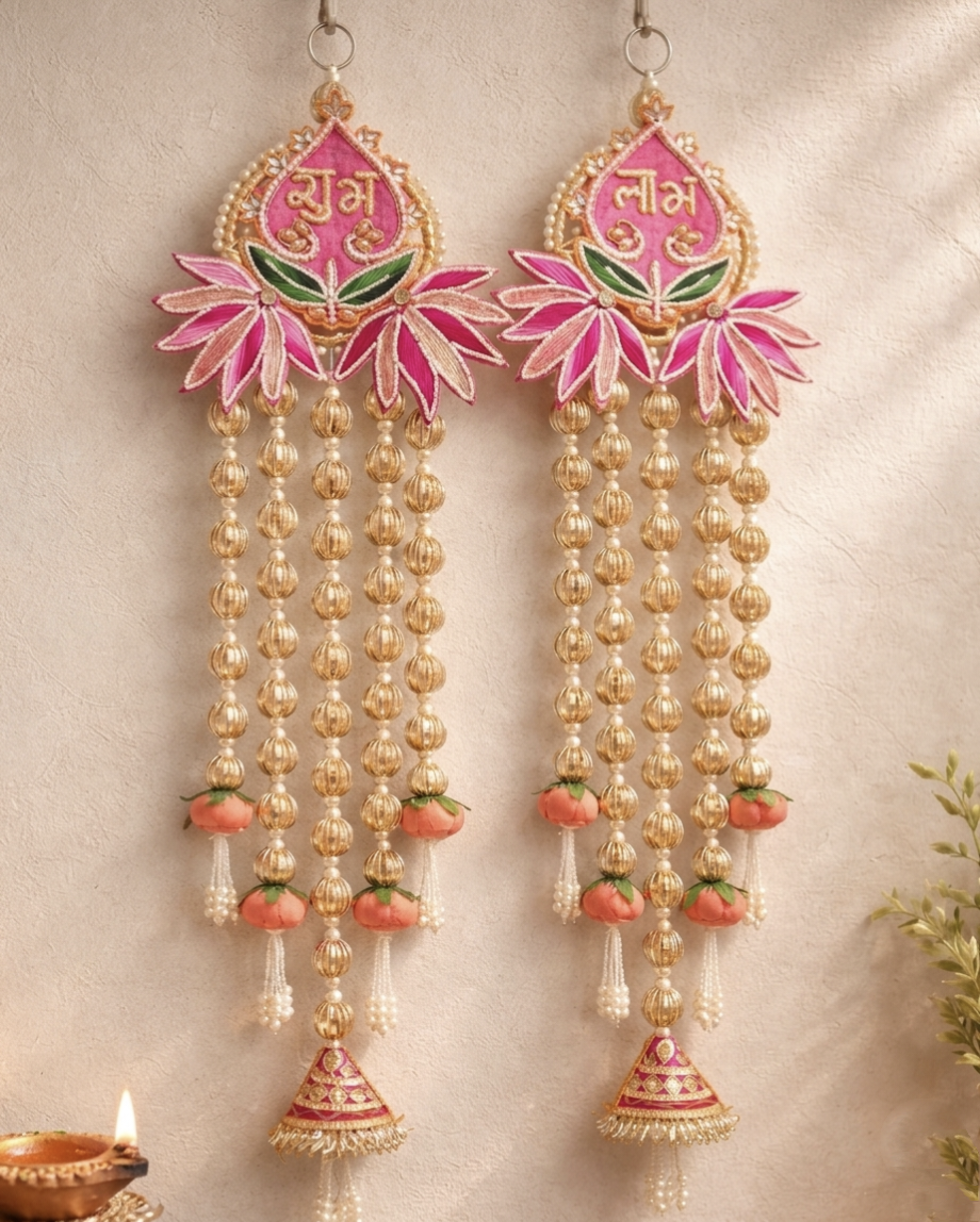 Elegant Traditional Decorative Door Hangings (Shubh-Labh)