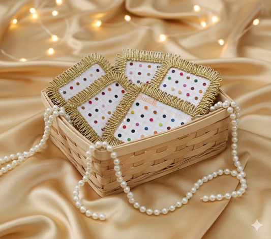 Decorated bindi patta