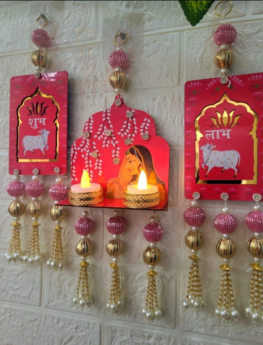 "Elegant Maharani sa Diya& shubh labh  set "