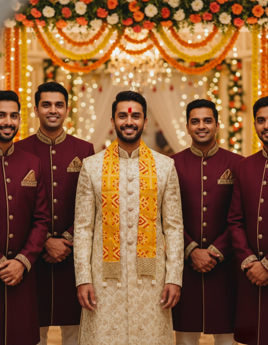 Swagat Dupatta for Wedding | Groom Welcome Dupatta Online