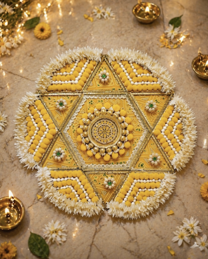 Radiant Starburst Festive Centerpiece