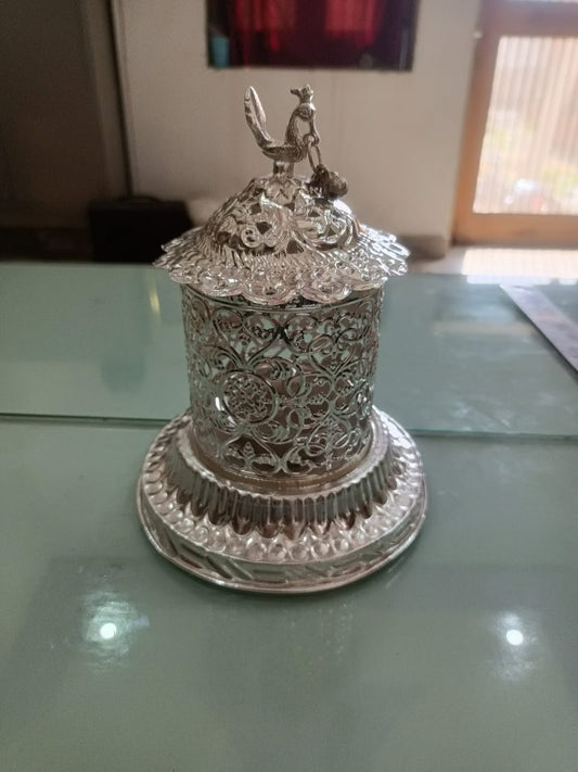 German silver mayur akhand jyot